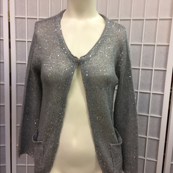 Taylor Marc's woman sweater gray silver size S - Picture 1 of 6
